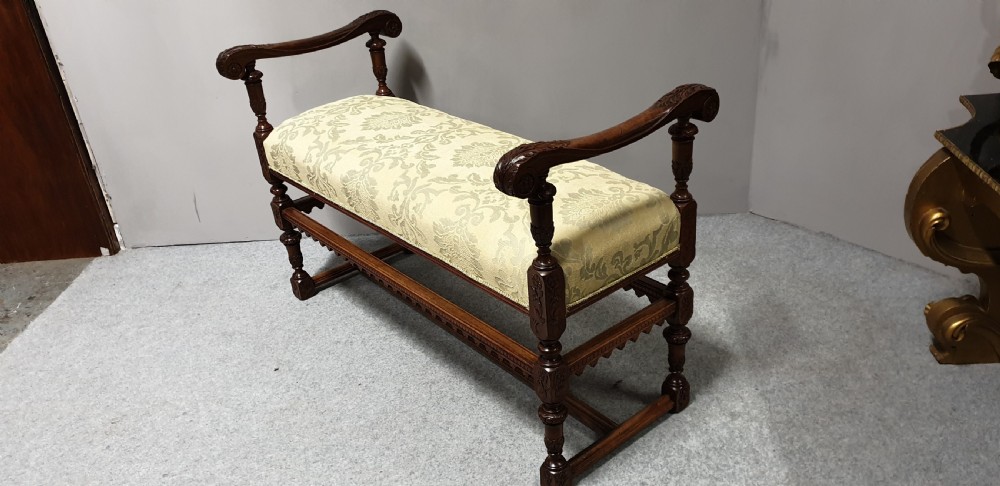 Top Quality French Walnut Duet Stool View IV