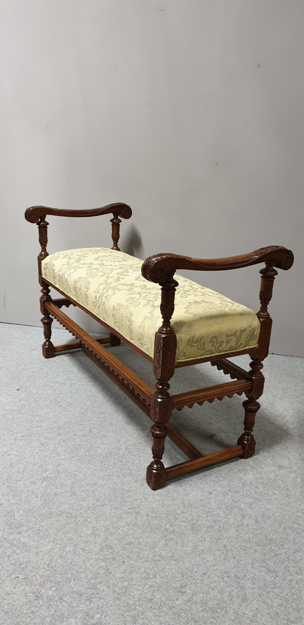 Top Quality French Walnut Duet Stool View V