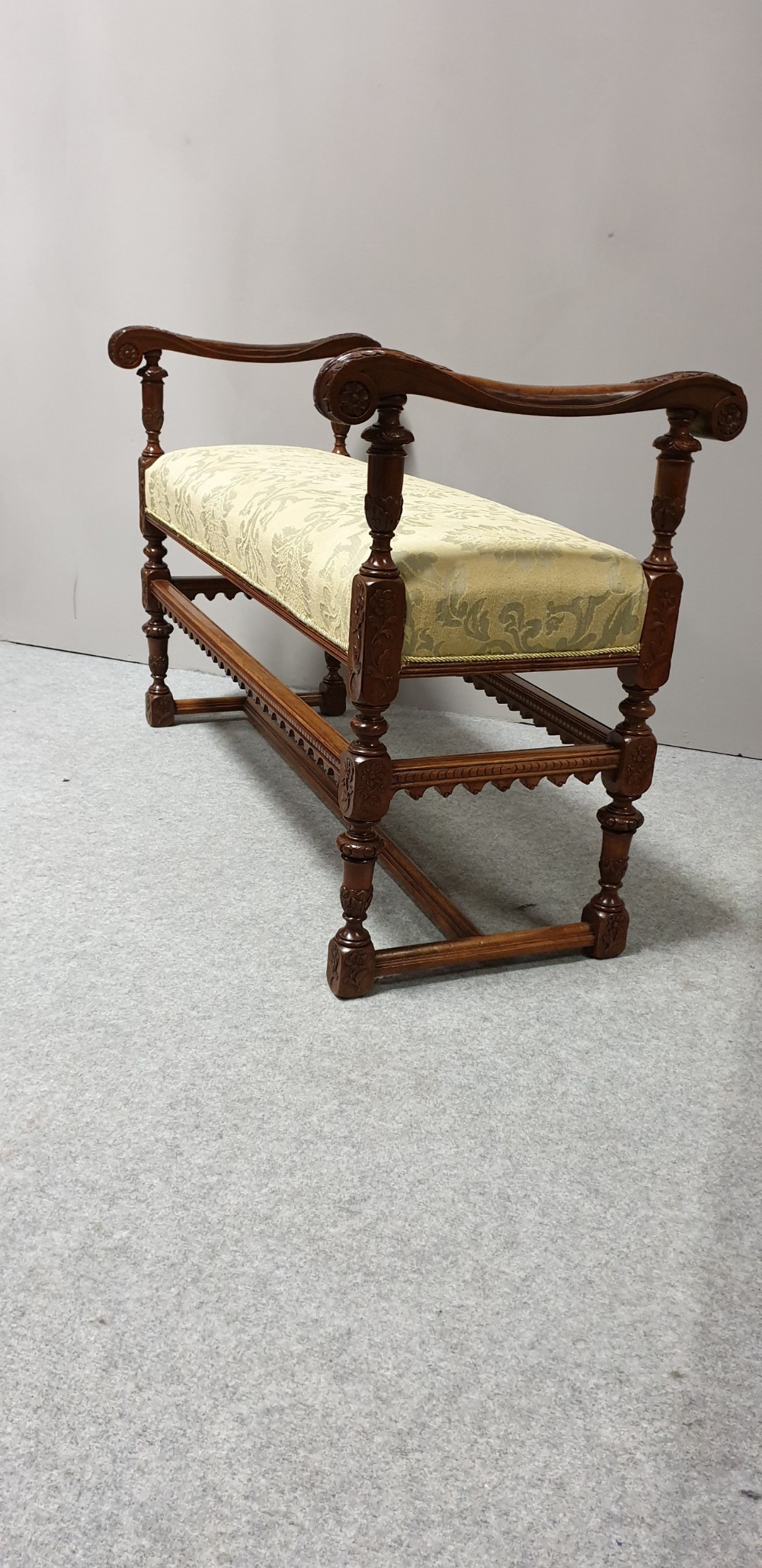 Top Quality French Walnut Duet Stool View VI