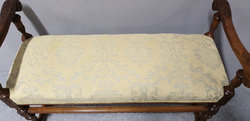 Top Quality French Walnut Duet Stool View XIII