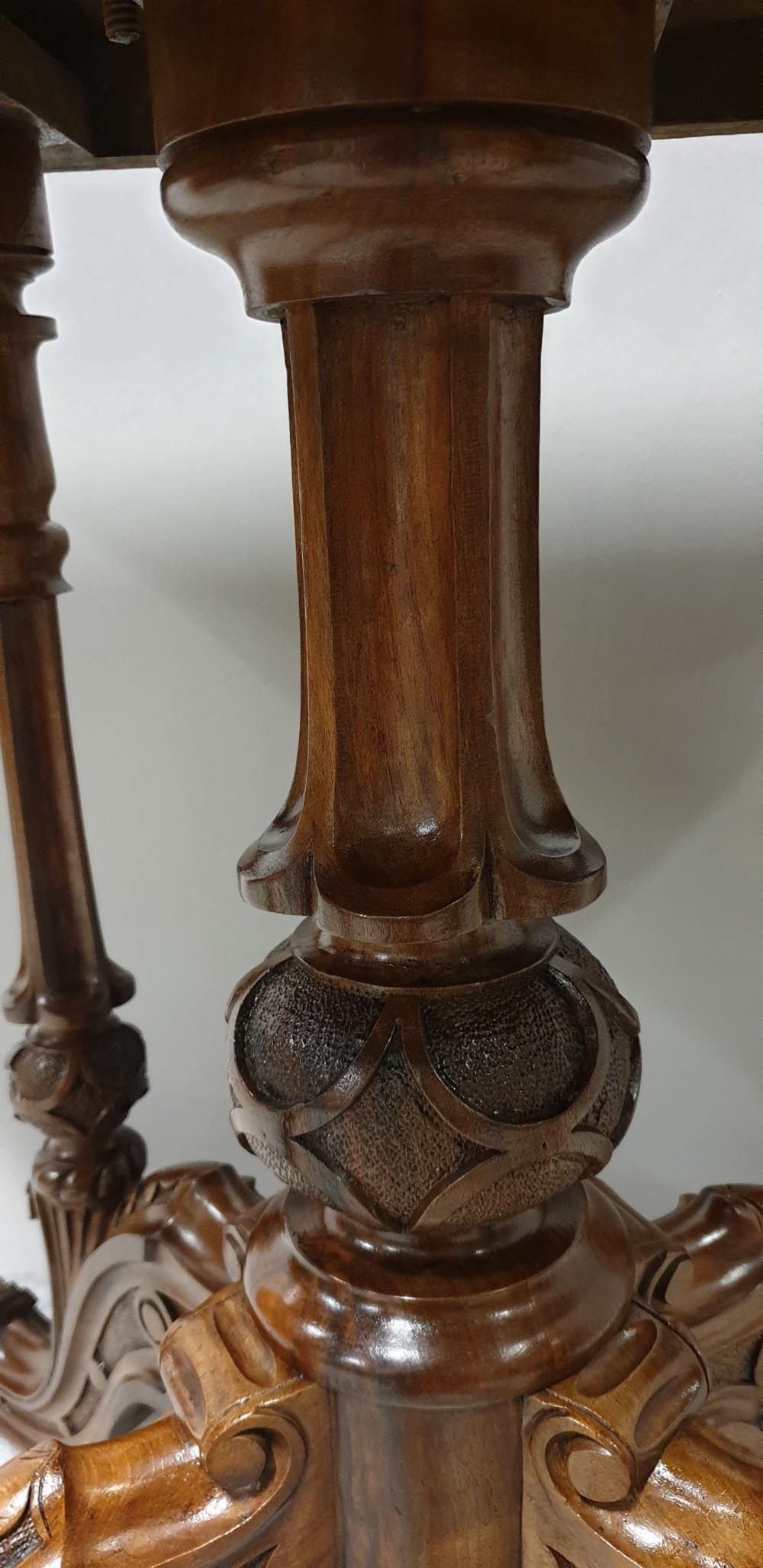 Top Quality Serpentine Burr Walnut Games Table View XI