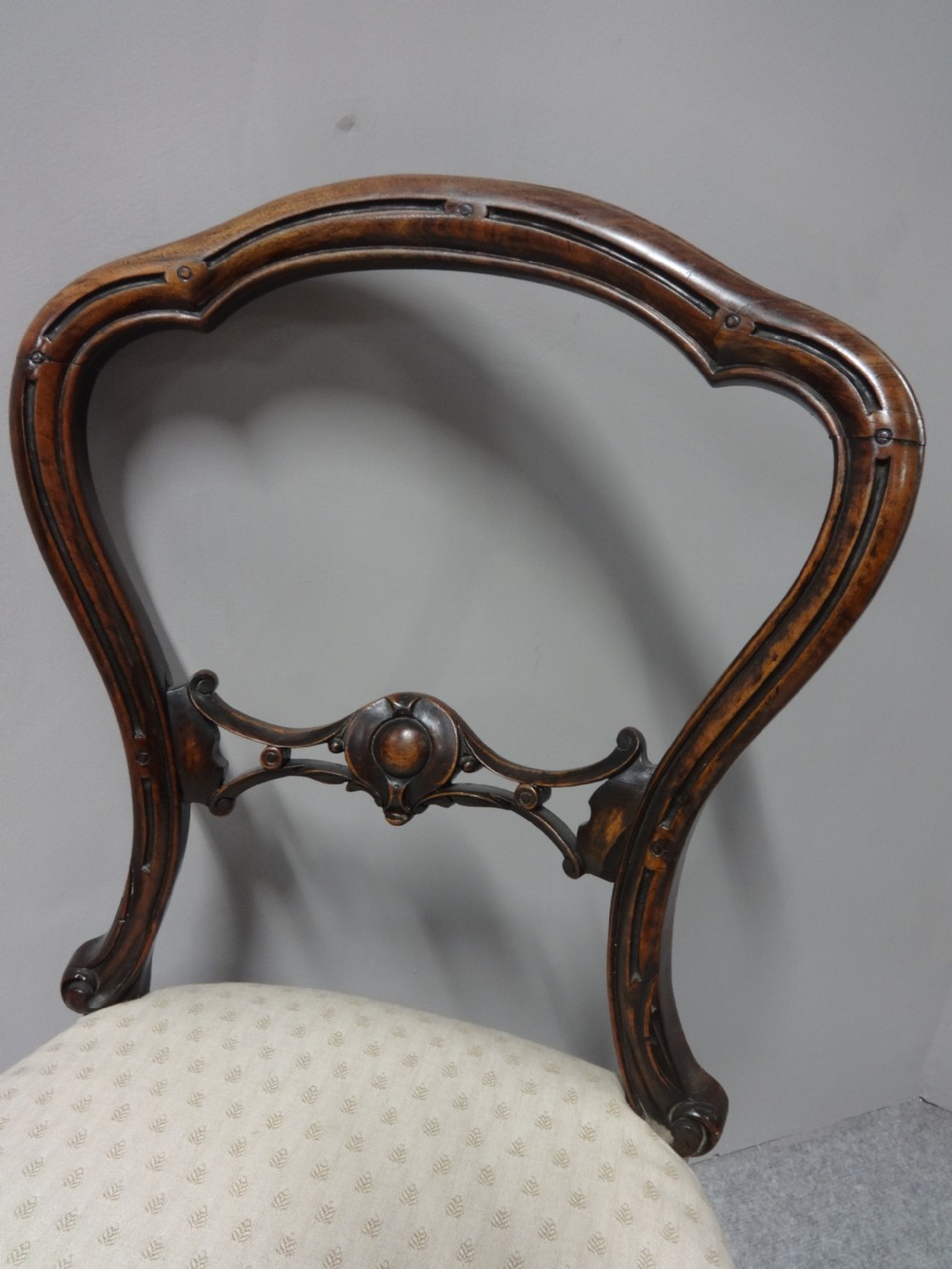 A Pair of Victorian Walnut Hall Chairs View III