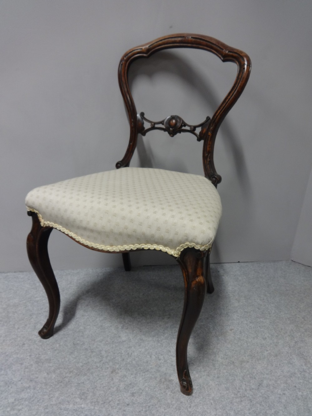 A Pair of Victorian Walnut Hall Chairs View IV