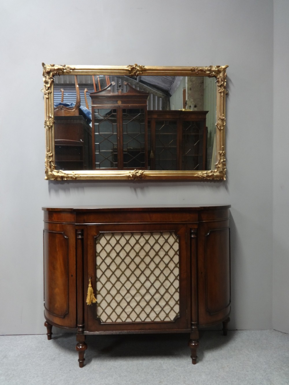 Super Regency Mahogany Bowed Sideboard View III