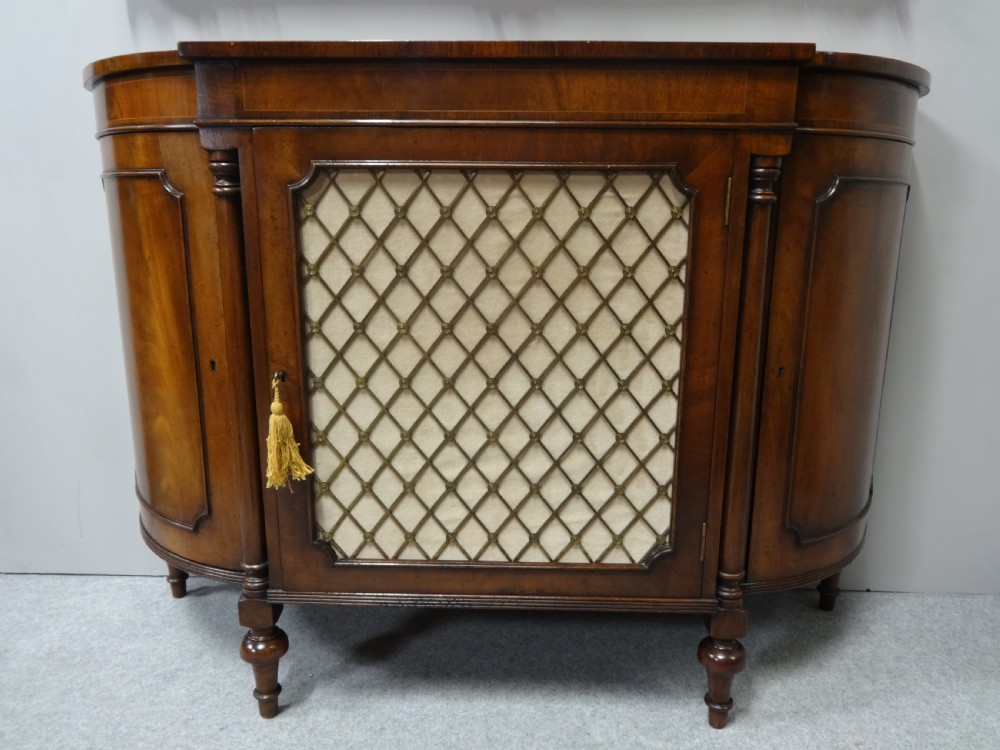 Super Regency Mahogany Bowed Sideboard View IV