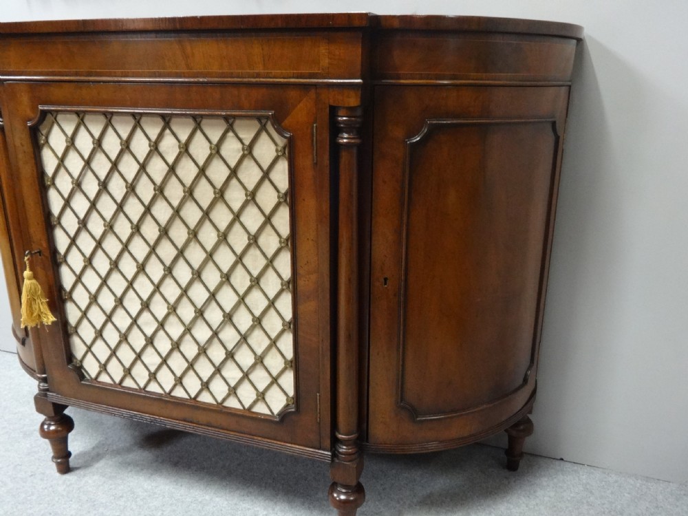 Super Regency Mahogany Bowed Sideboard View VII