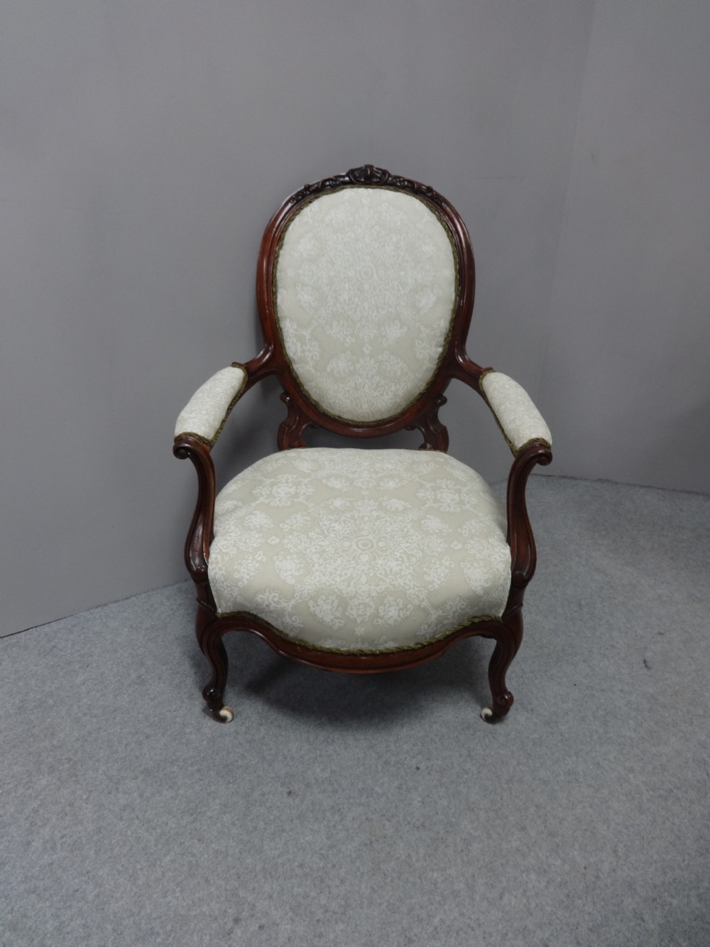Victorian Mahogany Ladies Armchair  View IV