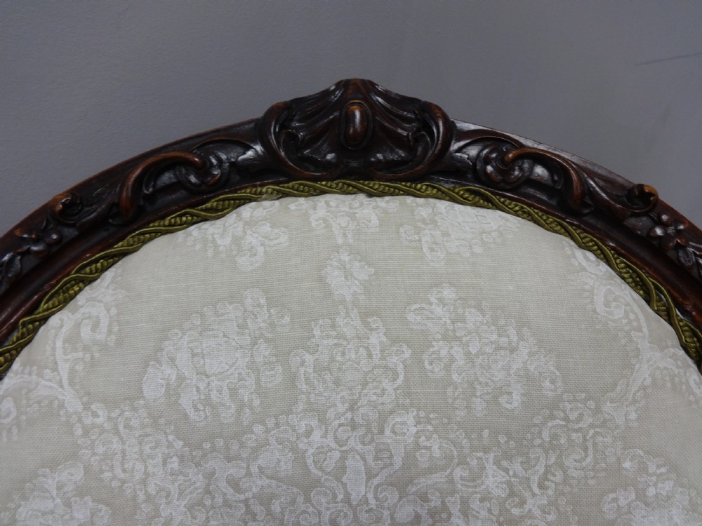Victorian Mahogany Ladies Armchair  View VI