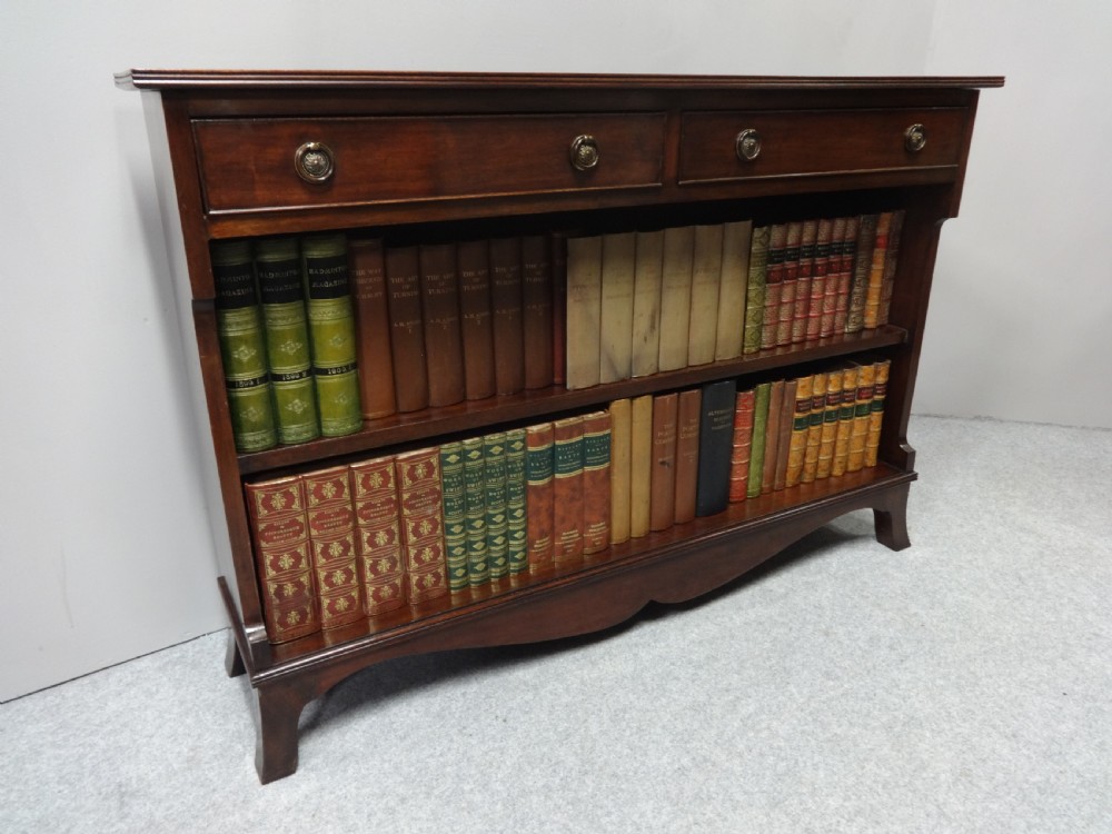 Mahogany Low Open Bookcase View II