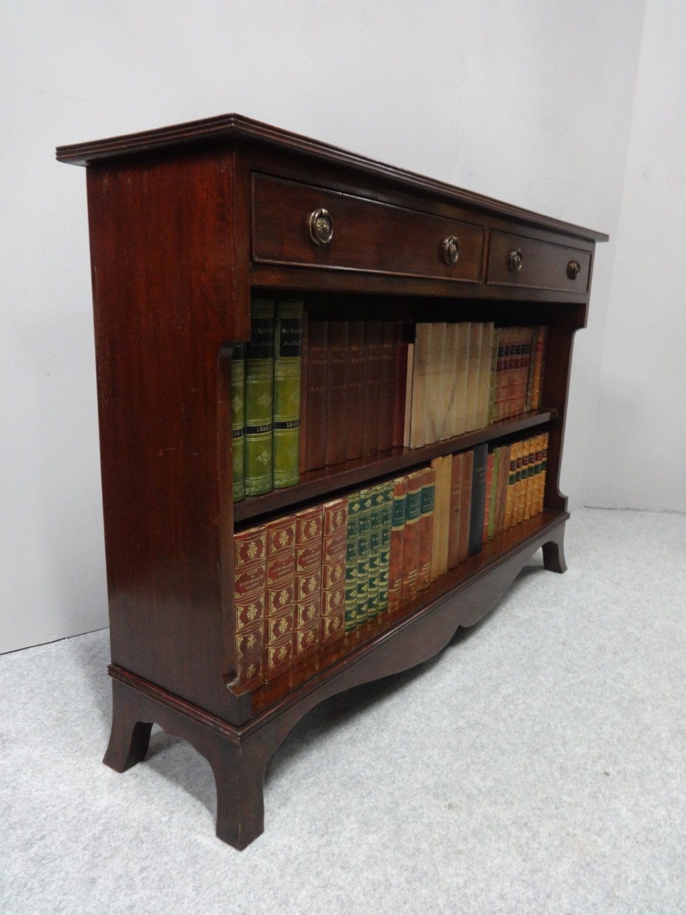 Mahogany Low Open Bookcase View III