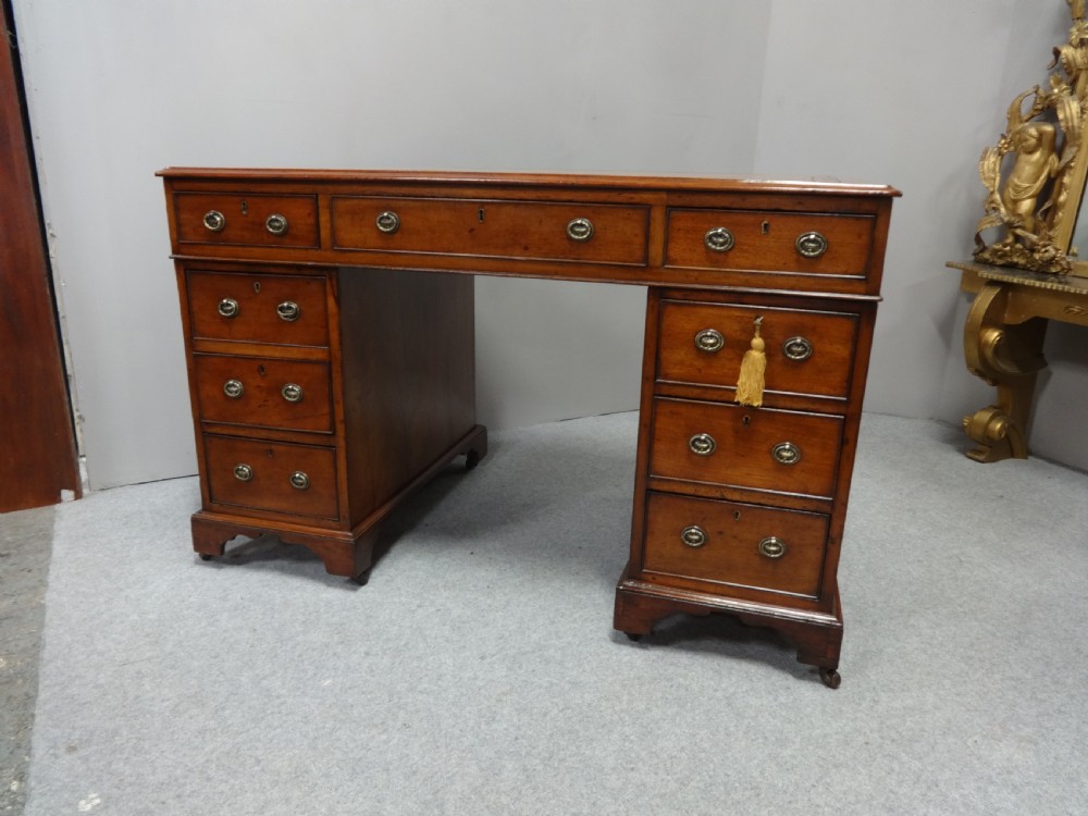 Early Victorian Mahogany Pedestal Desk View II