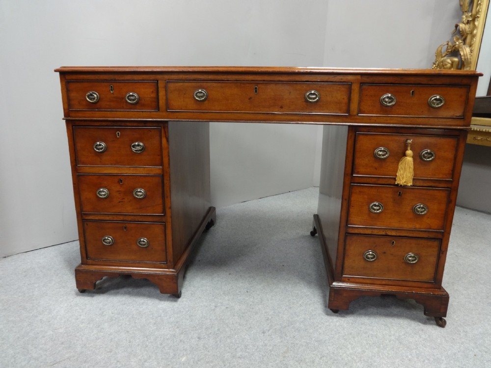 Early Victorian Mahogany Pedestal Desk View III