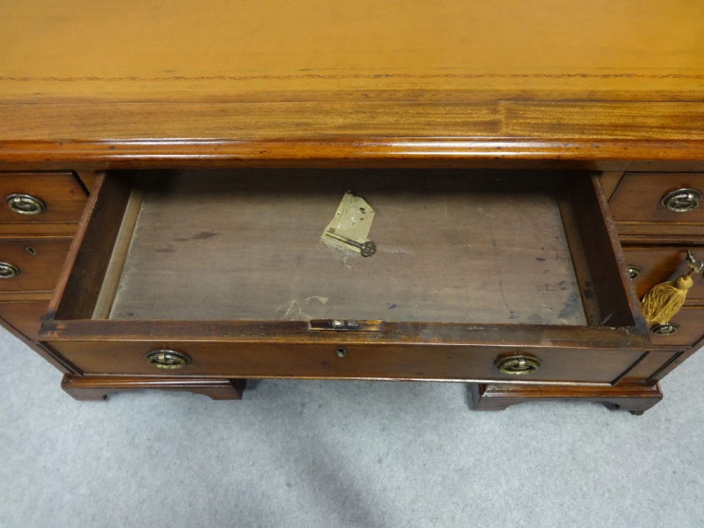 Early Victorian Mahogany Pedestal Desk View V
