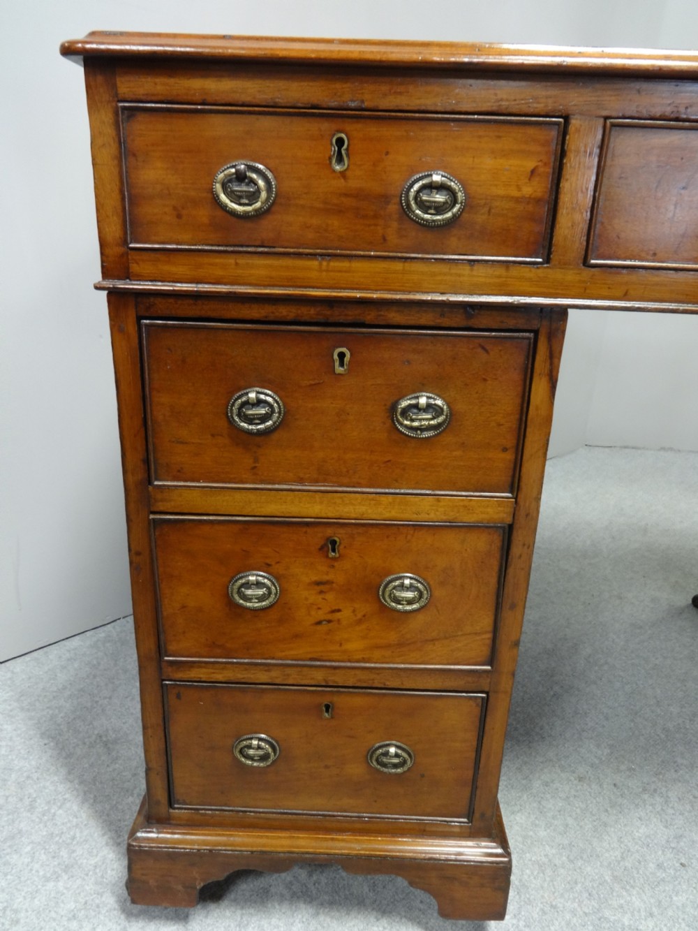 Early Victorian Mahogany Pedestal Desk View VI
