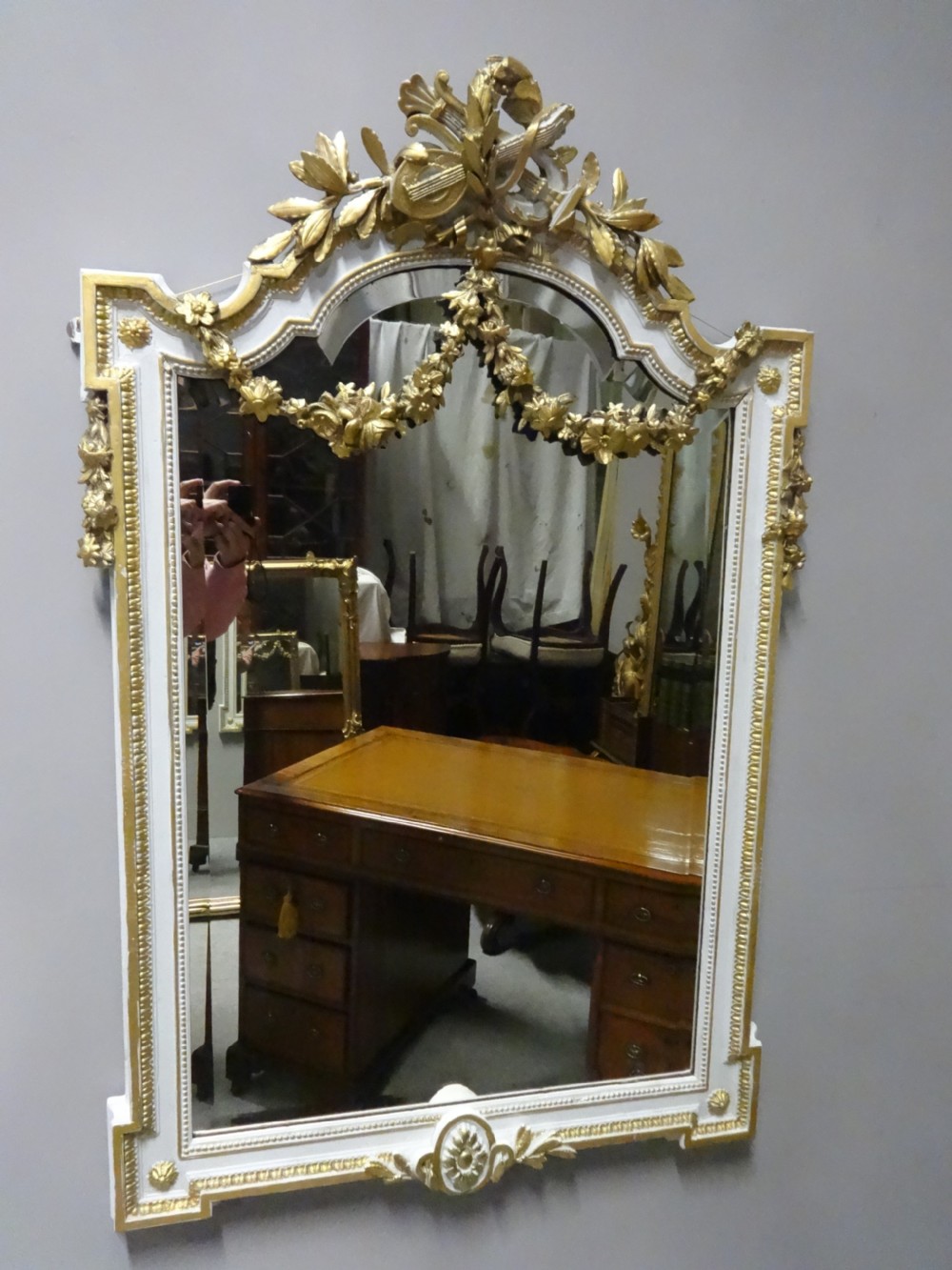 Very Good French Parcel Gilt  Mirror