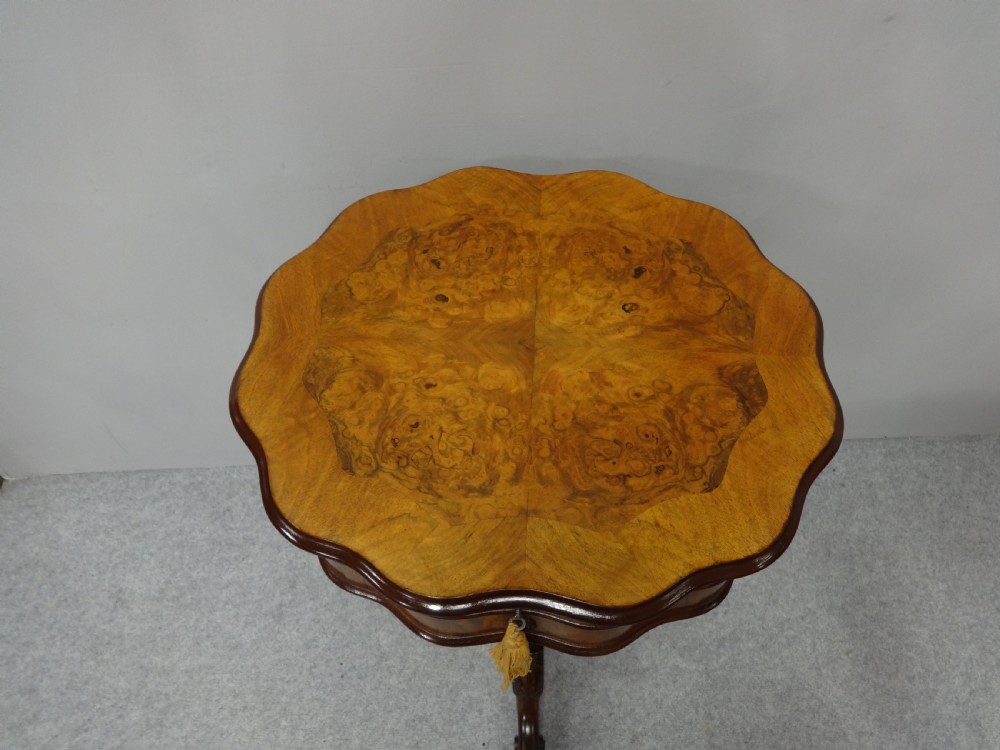 Outstanding Burr Walnut Sewing Box View II