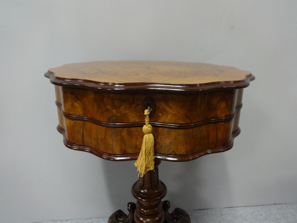Outstanding Burr Walnut Sewing Box View III