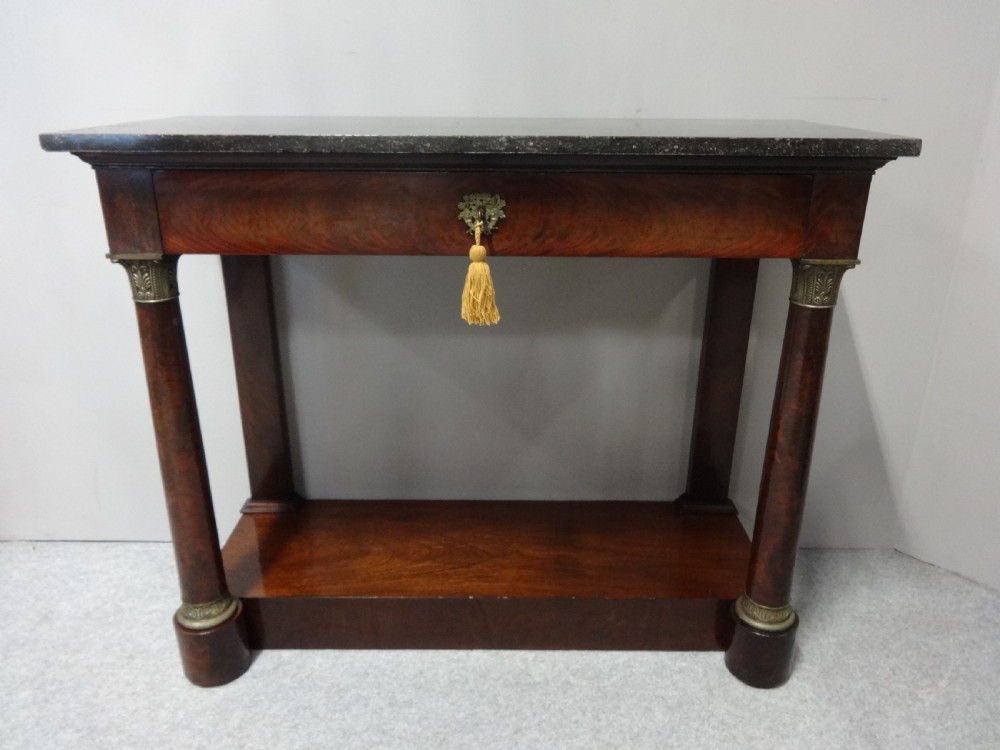 Superb Empire Period  Mahogany Console Table View II