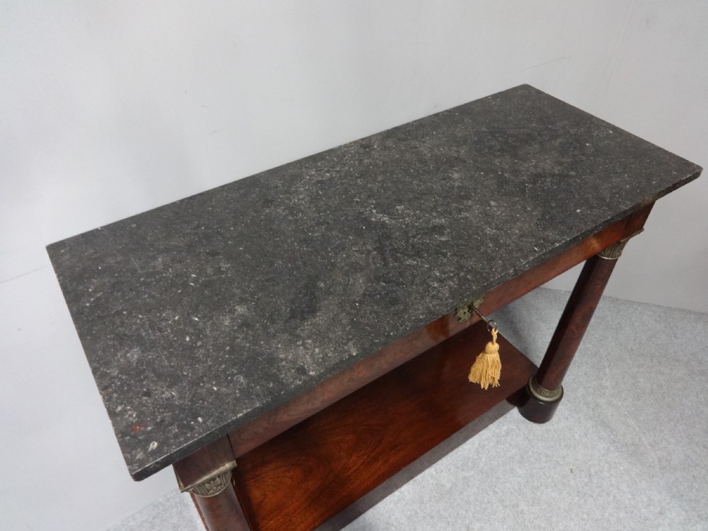 Superb Empire Period  Mahogany Console Table View VII