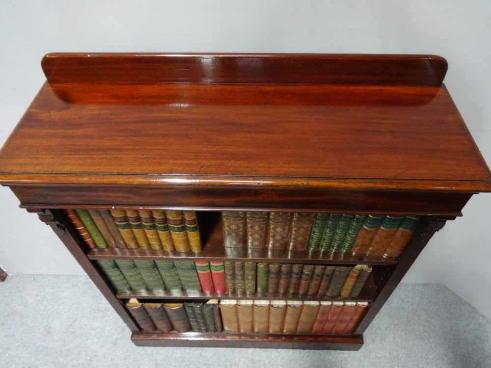 Good Victorian Mahogany Adjustable Open Bookcase View II
