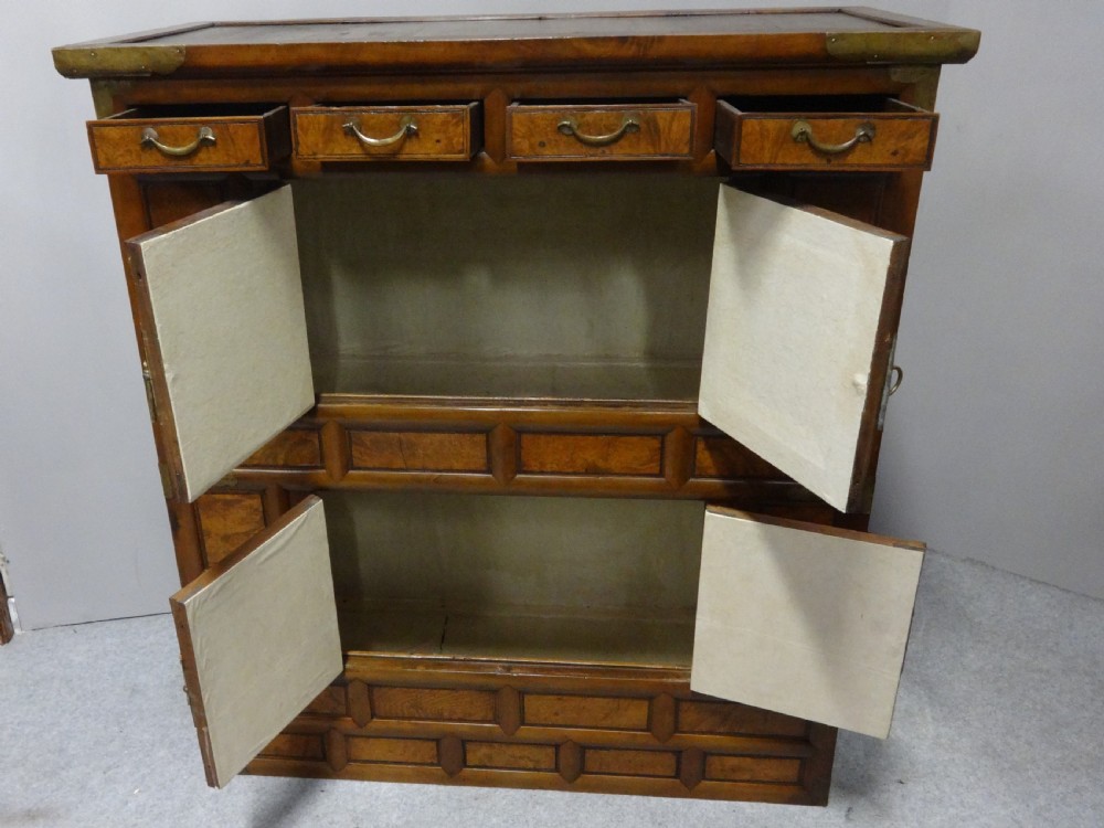 Excellent Quality Mahogany Inlaid Linen Press View VI