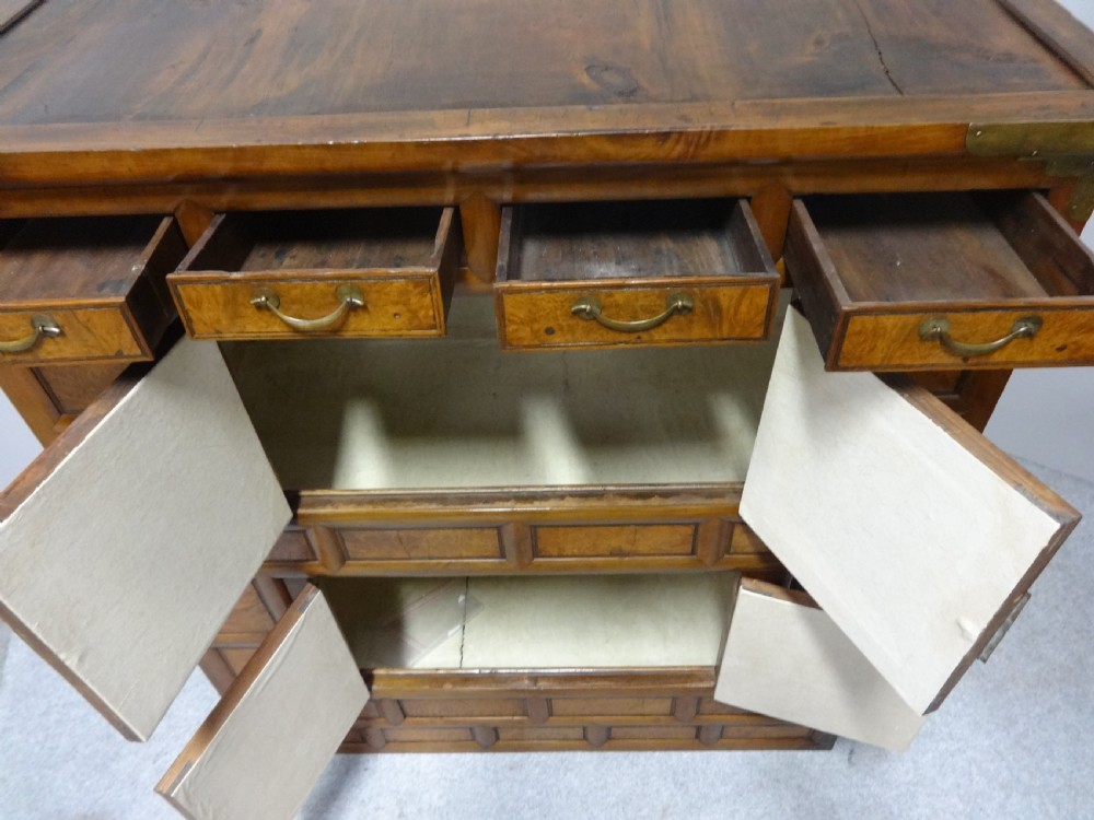 Excellent Quality Mahogany Inlaid Linen Press View VII