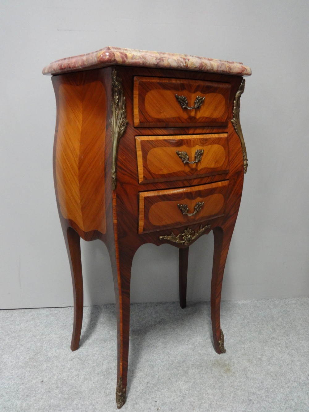 Excellent Quality French Bedside Lamp Chests of Drawers View III