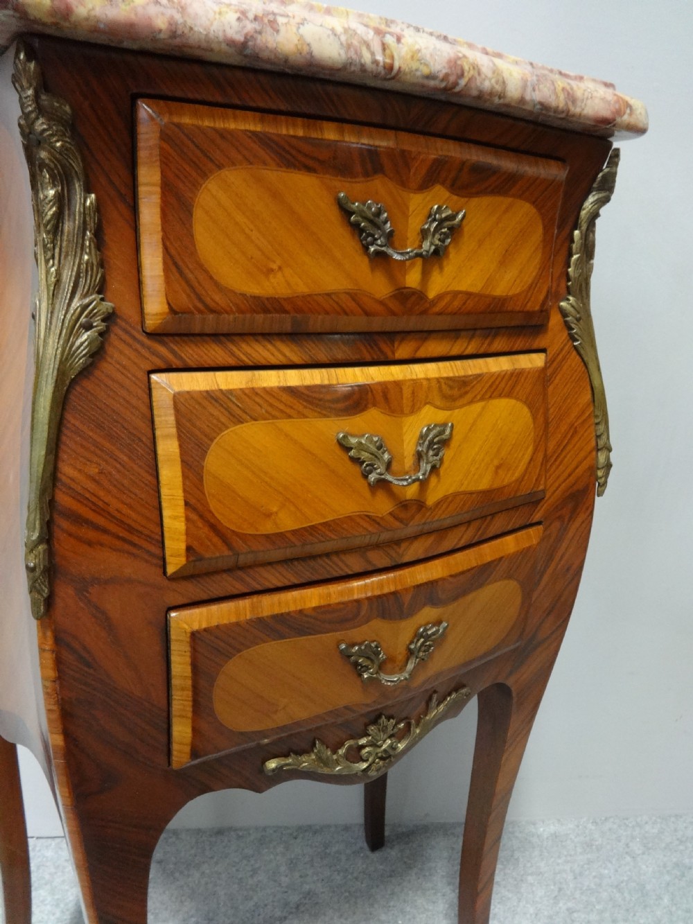 Excellent Quality French Bedside Lamp Chests of Drawers View IV