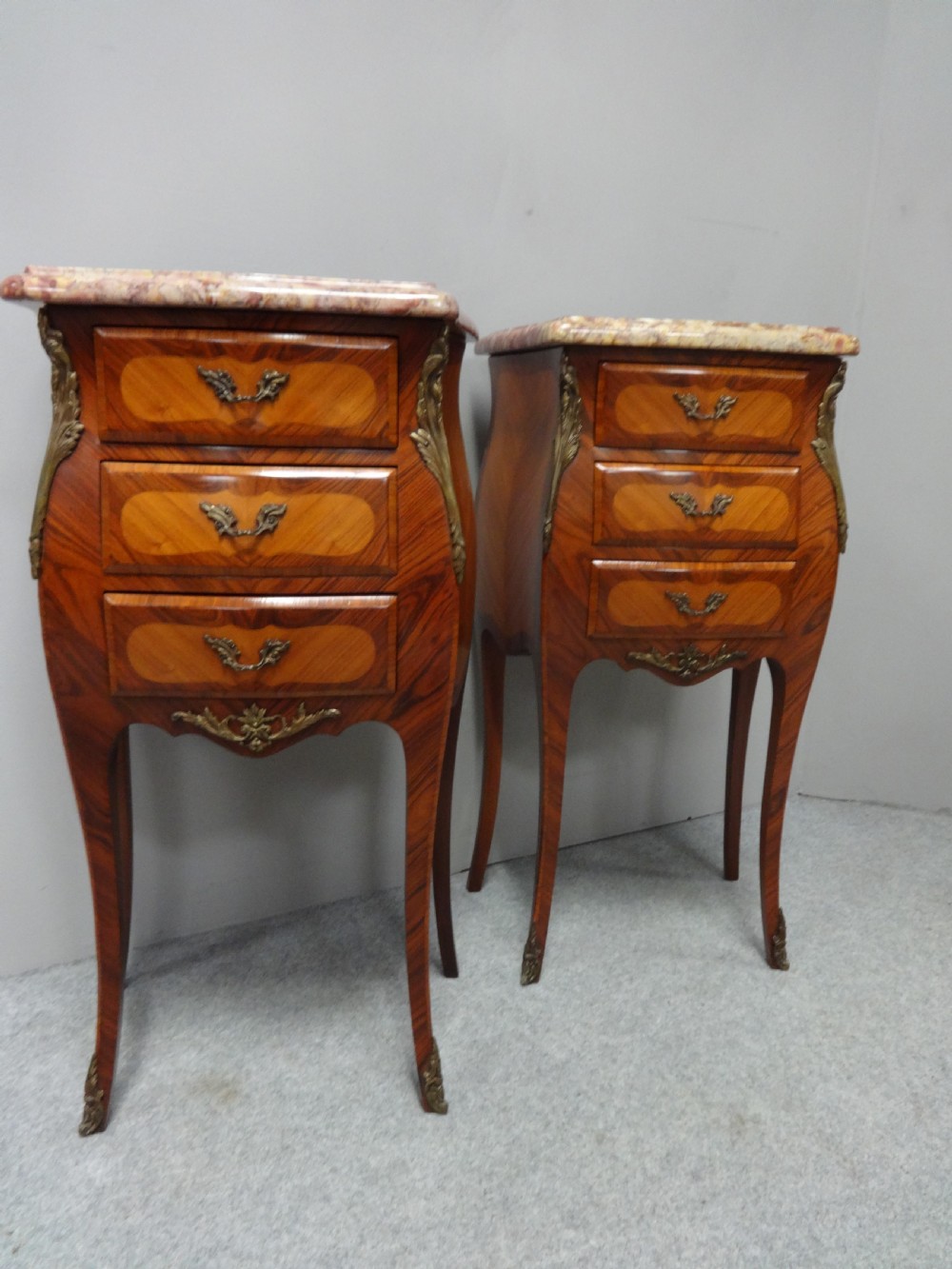 Excellent Quality French Bedside Lamp Chests of Drawers View X