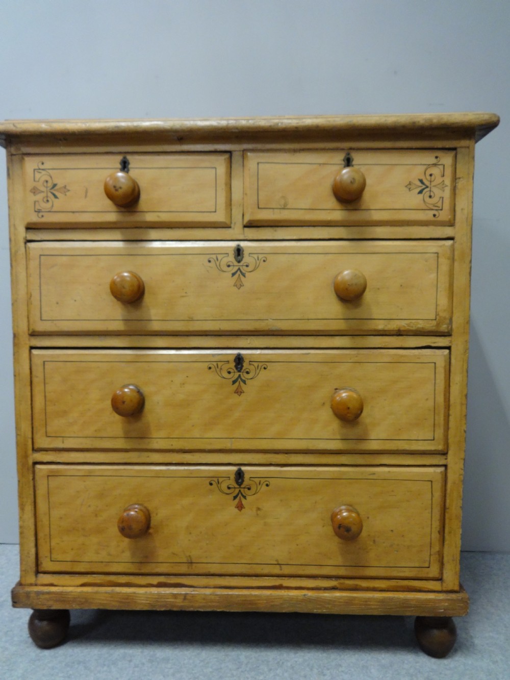 Painted Pine Chest of Drawers View IV