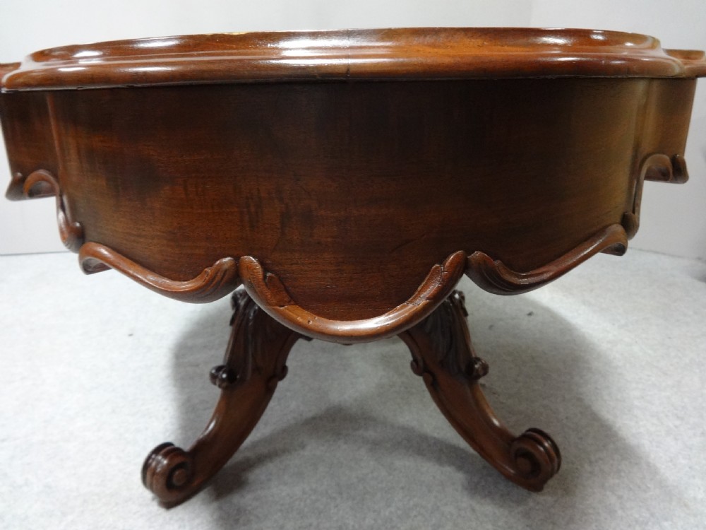 Large Excellent Quality French Mahogany Coffee Table View VIII
