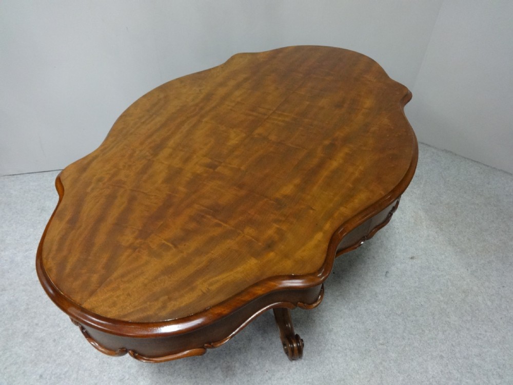 Large Excellent Quality French Mahogany Coffee Table View IX