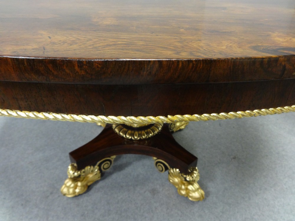 Large Outstanding Regency Rosewood Center Dining Table View VI