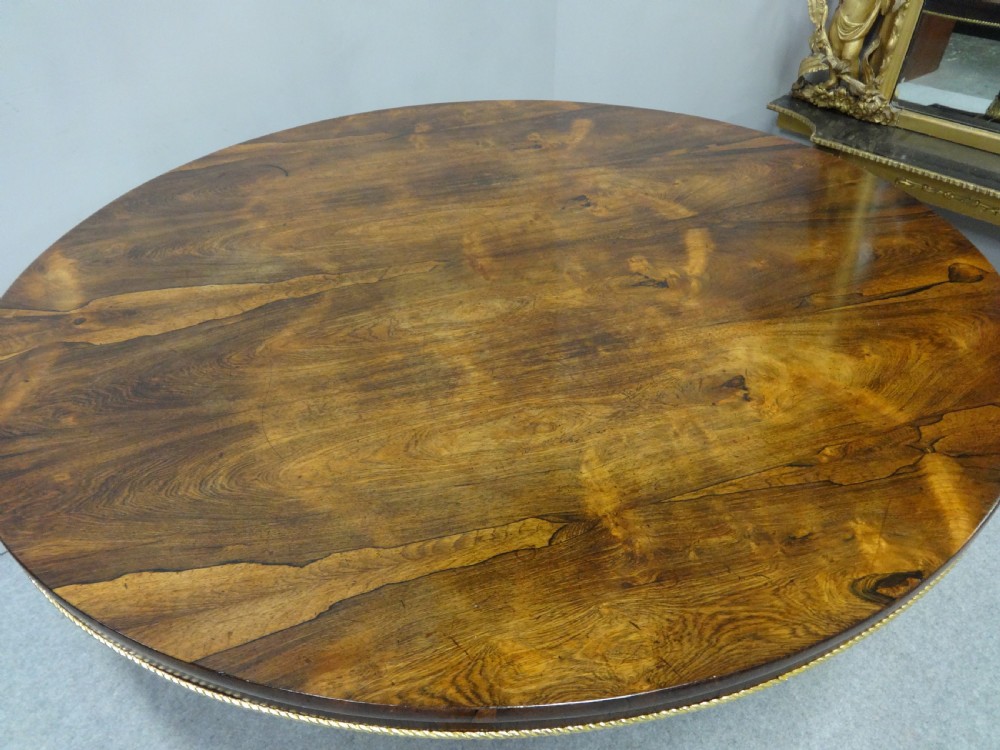 Large Outstanding Regency Rosewood Center Dining Table View VIII