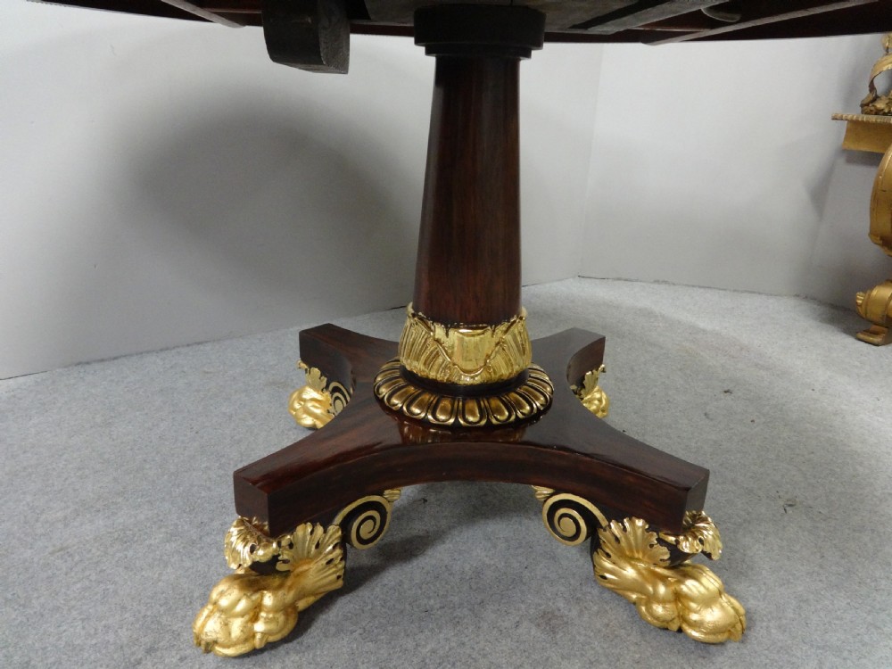 Large Outstanding Regency Rosewood Center Dining Table View IX