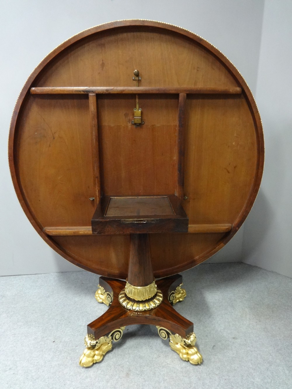 Large Outstanding Regency Rosewood Center Dining Table View XIII