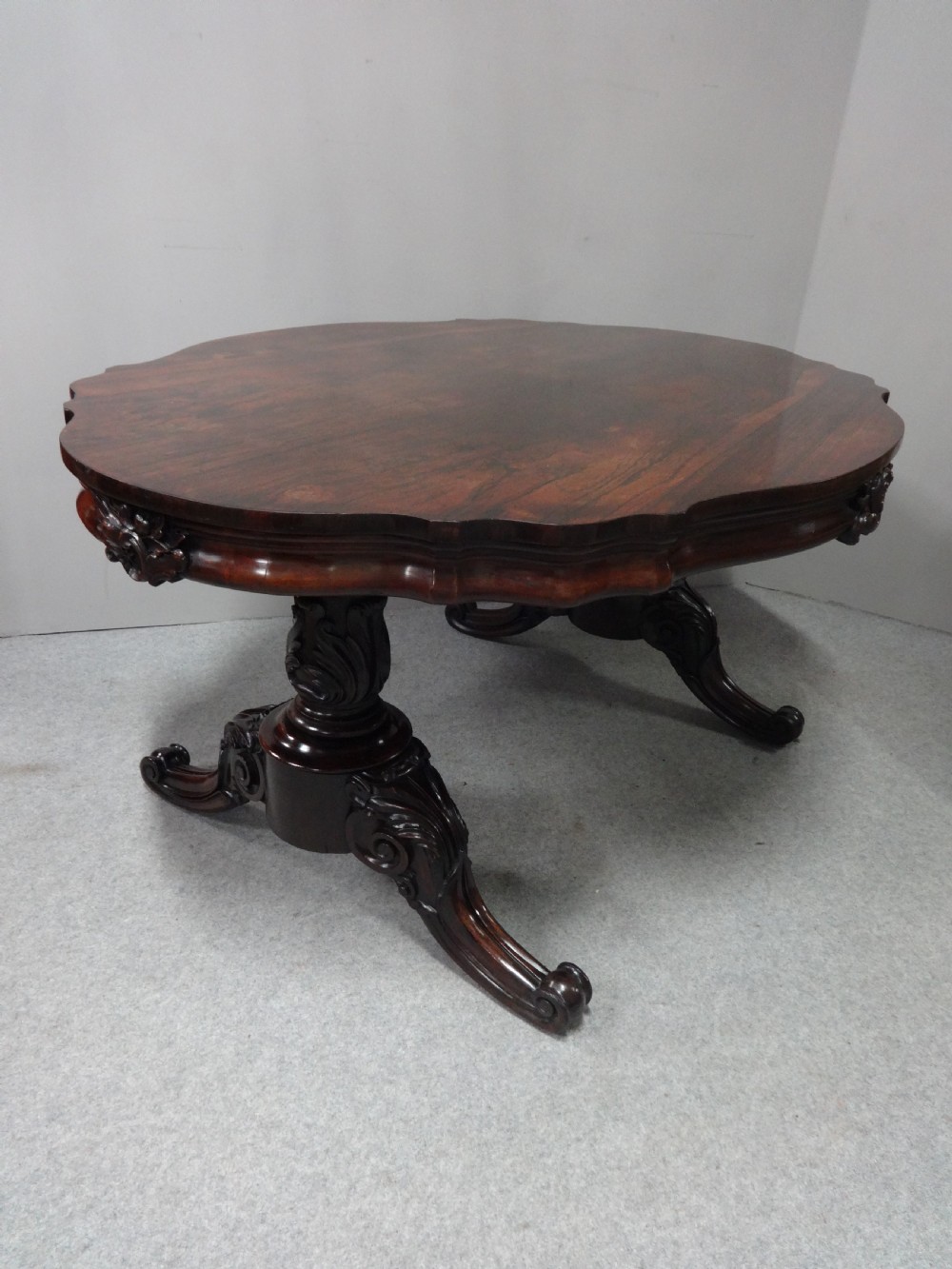 Huge William 4th Gillows Library Table View II