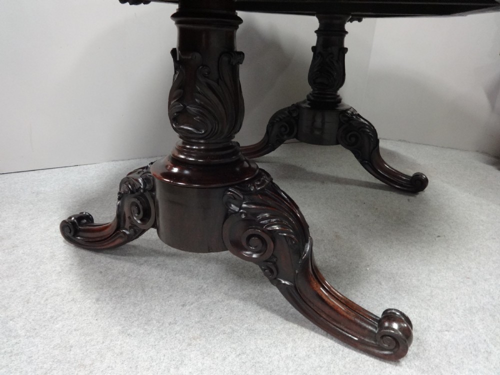 Huge William 4th Gillows Library Table View III