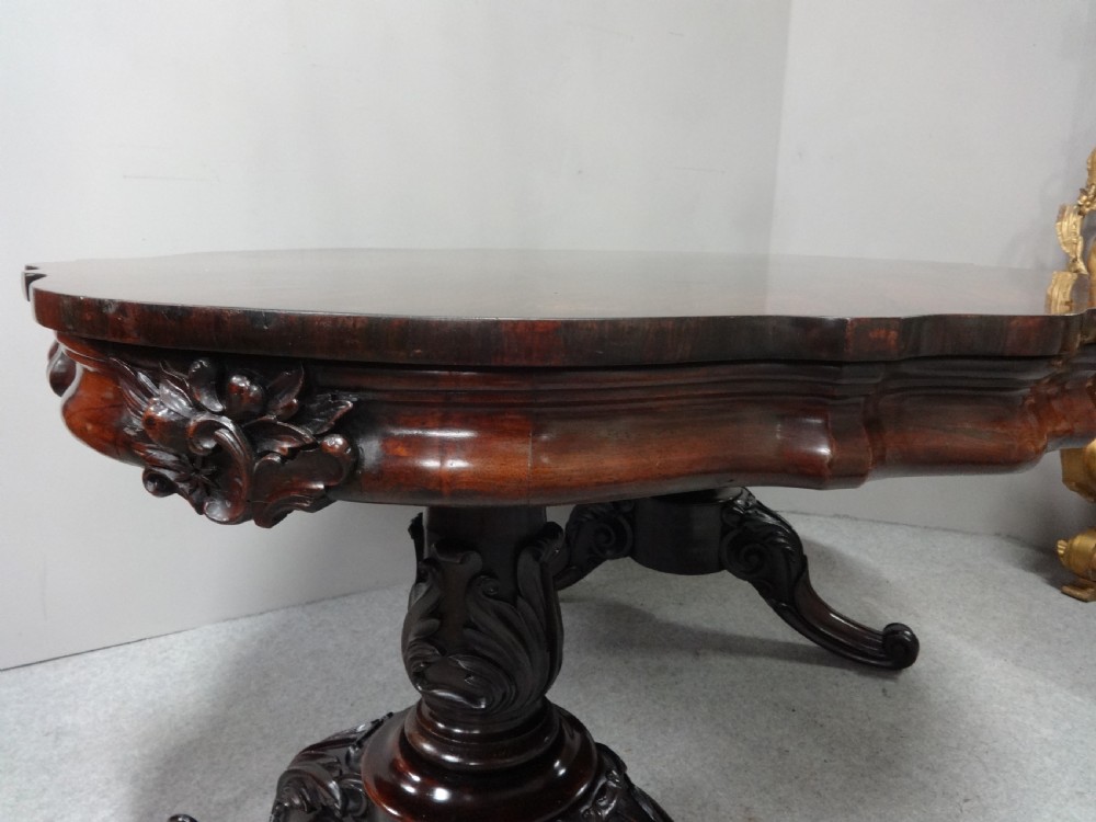 Huge William 4th Gillows Library Table View IV