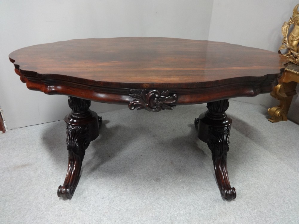 Huge William 4th Gillows Library Table View VII