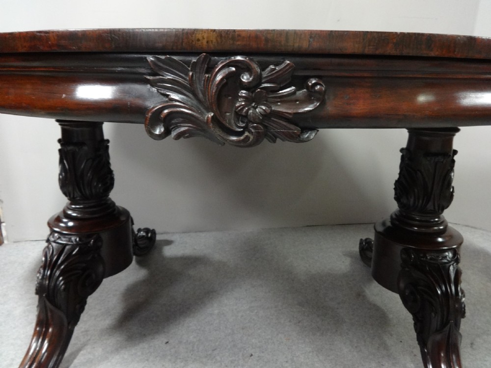 Huge William 4th Gillows Library Table View IX
