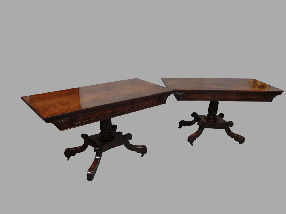 Wonderful Large Pair William 4th Console Tables