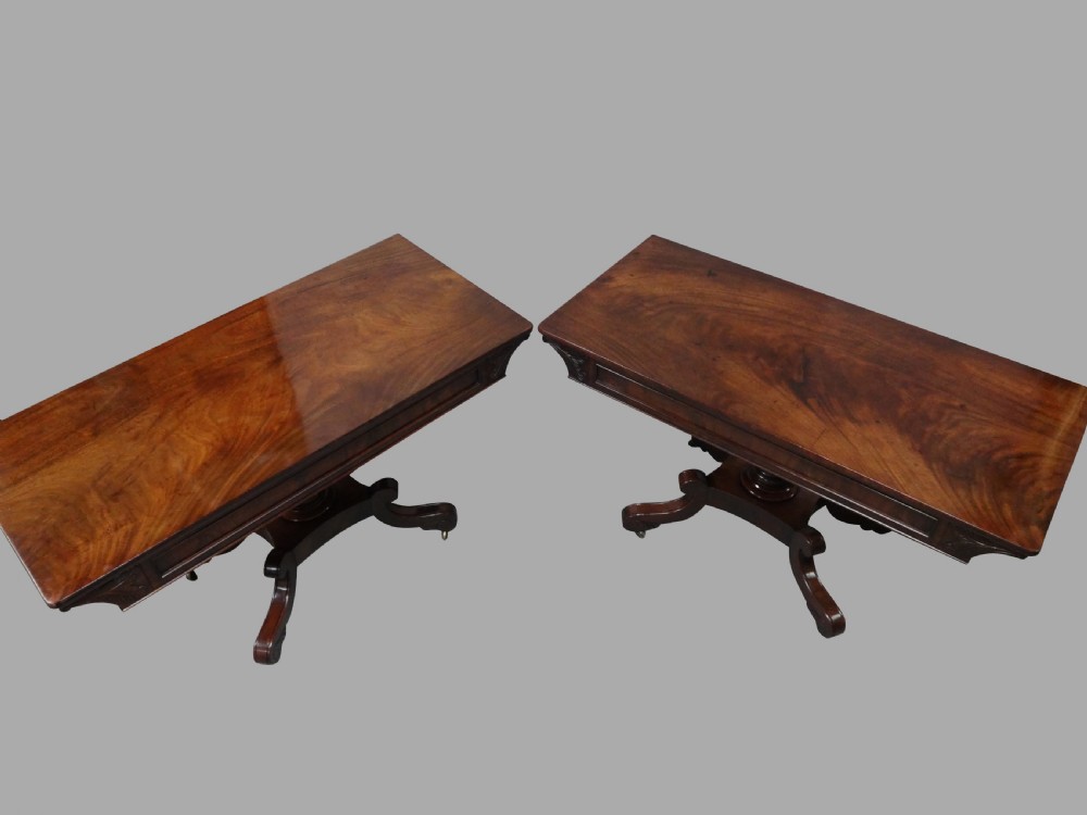 Wonderful Large Pair William 4th Console Tables View III