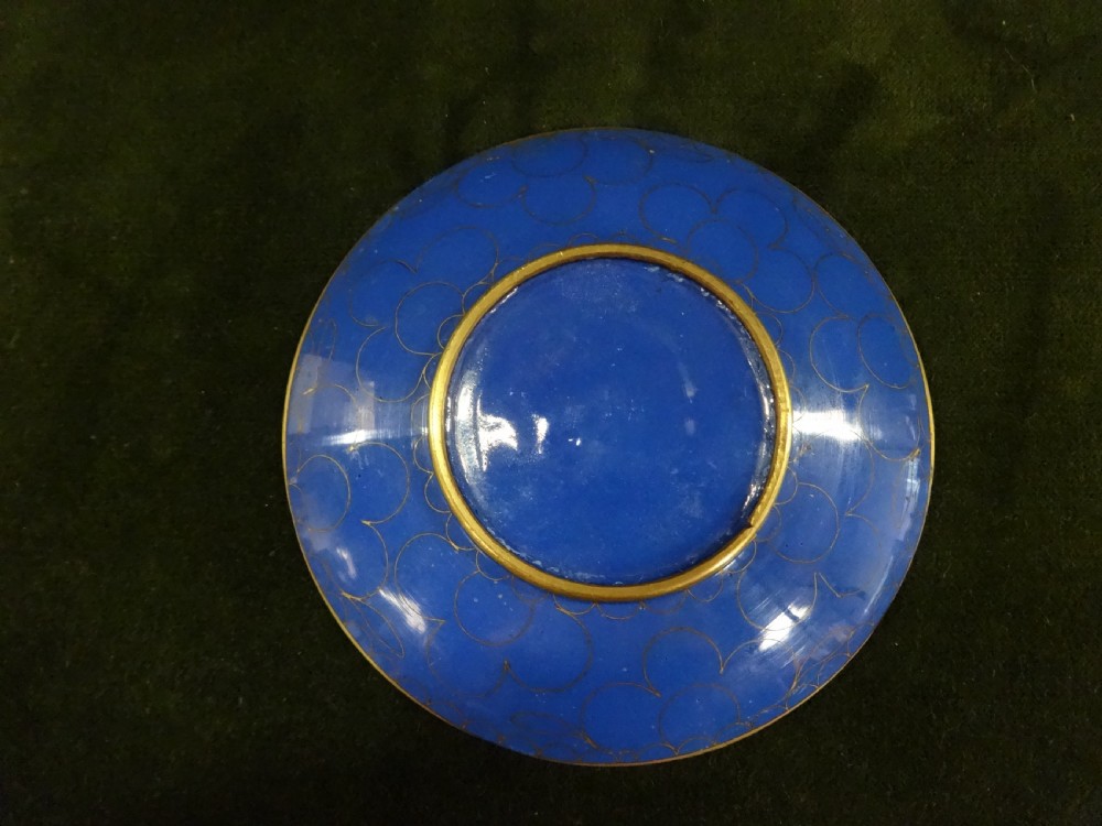 Pretty Miniature Cloisonne Plate View II