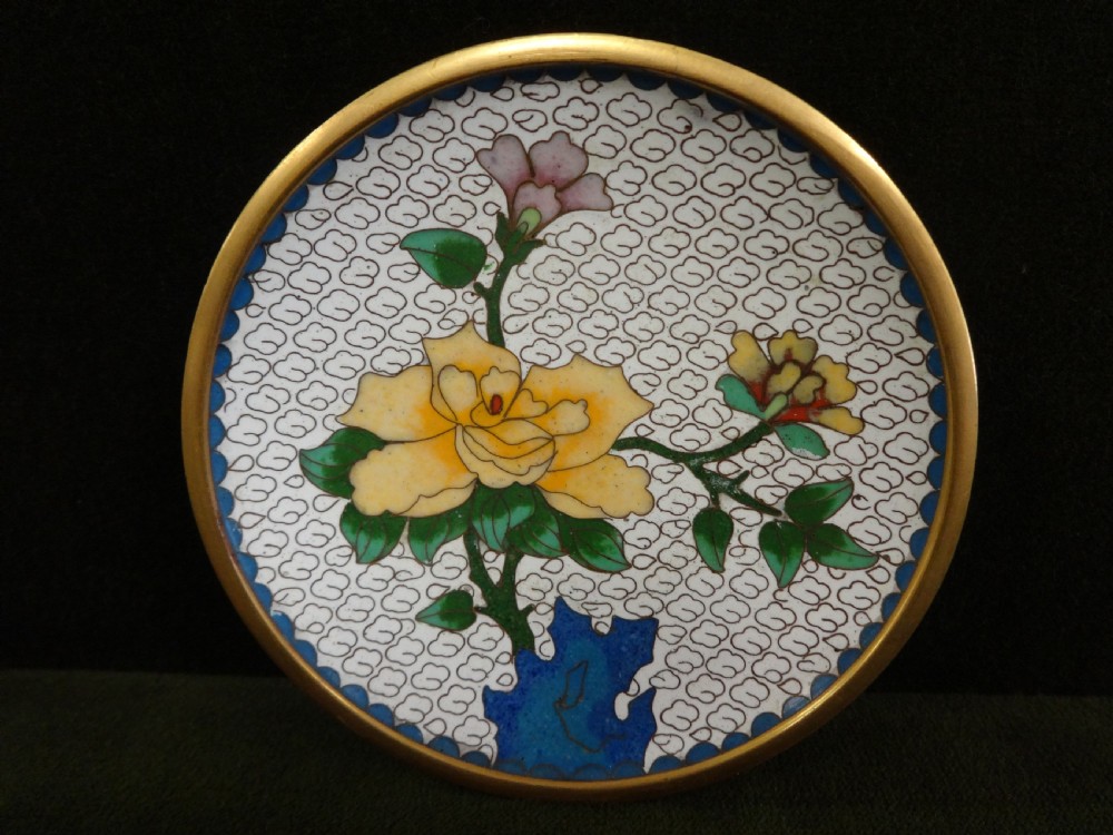 Pretty Miniature Cloisonne Plate View III