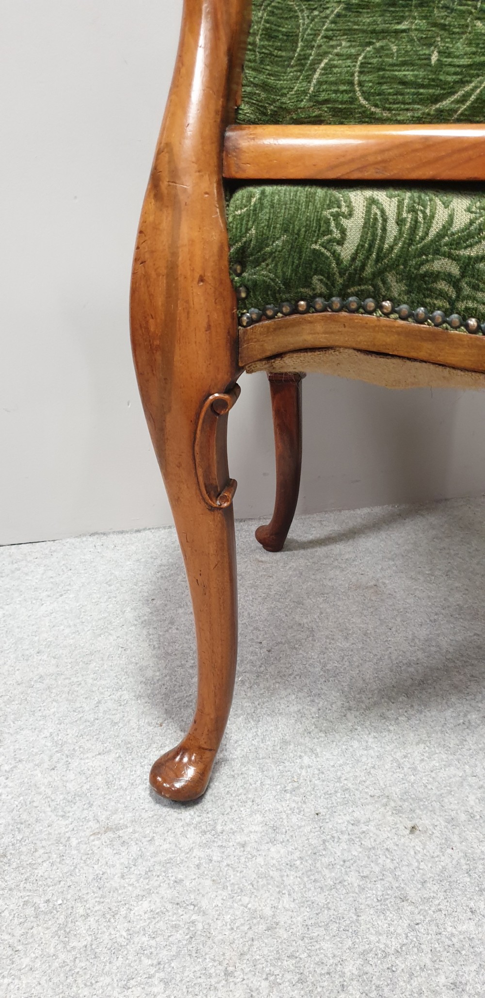 Top Quality Pair Walnut Horseshoe Shaped Tub Chairs View V
