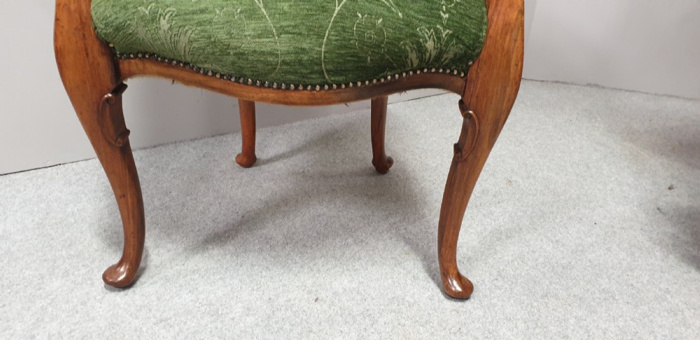 Top Quality Pair Walnut Horseshoe Shaped Tub Chairs View VI