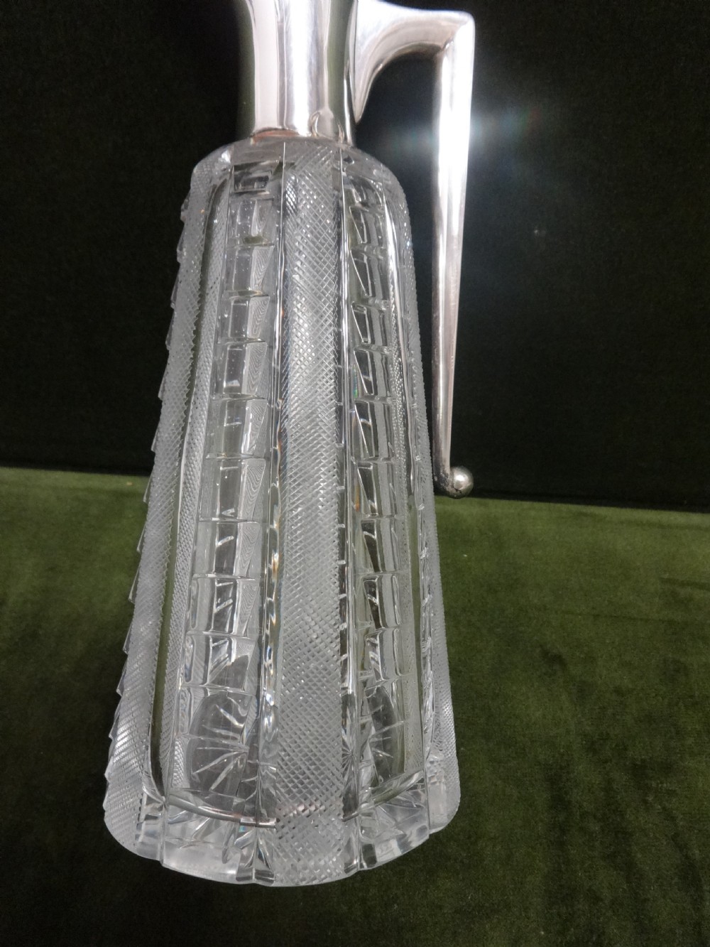 Wonderful Edwardian Silver Claret Jug View II