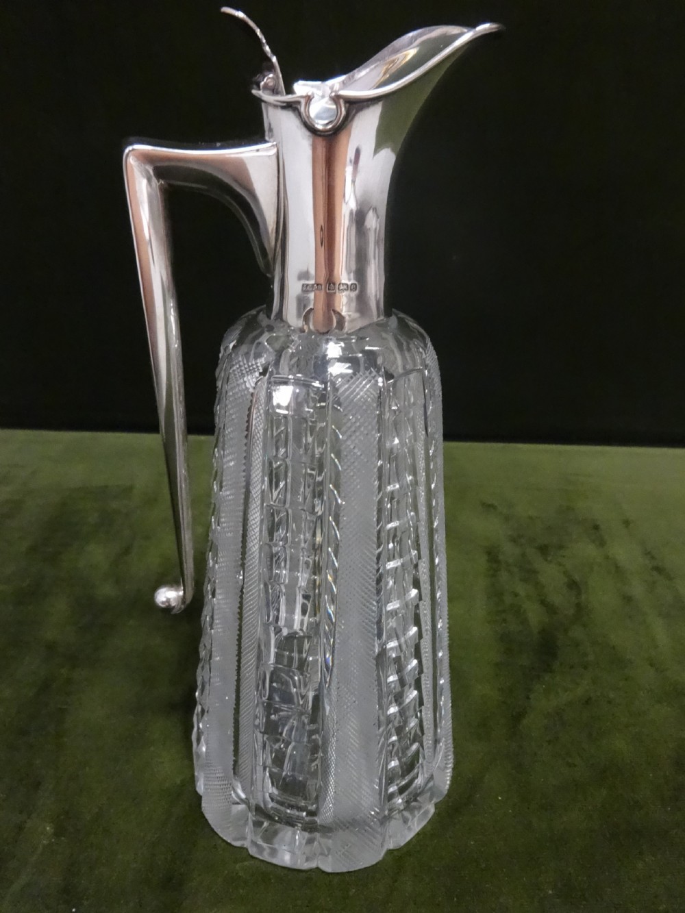 Wonderful Edwardian Silver Claret Jug View V