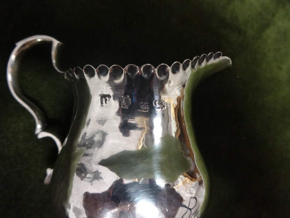 Very Nice Silver Cream Jug London 1757 View IV